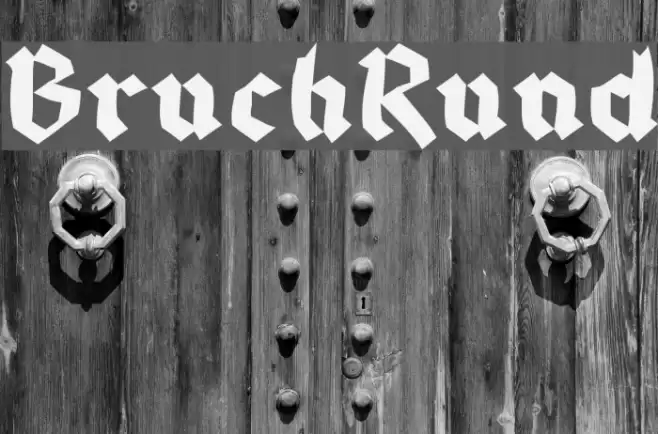BruchRund Font examples