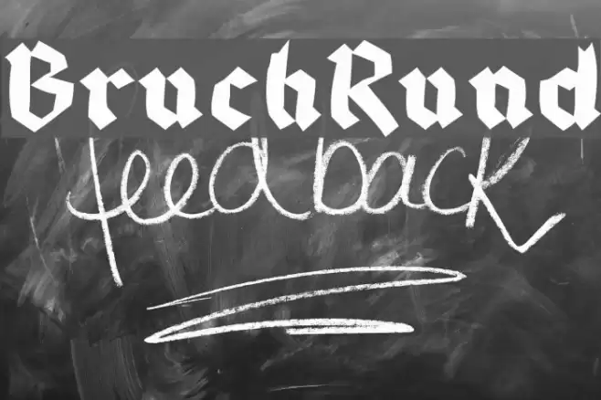 BruchRund Font examples