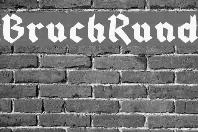 BruchRund Font examples