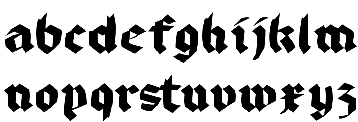 BruchRund Font LOWERCASE