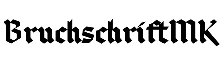 BruchschriftMK Fonte