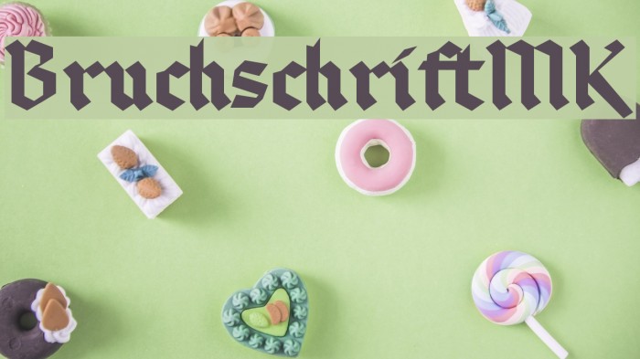 BruchschriftMK Font examples