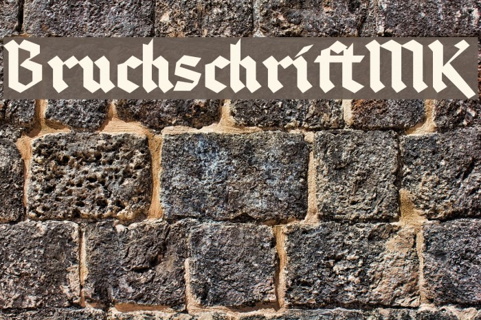 BruchschriftMK Font examples