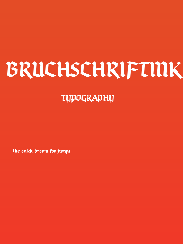 BruchschriftMK Poster