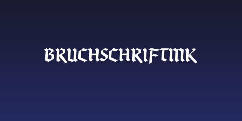 BruchschriftMK Social Header