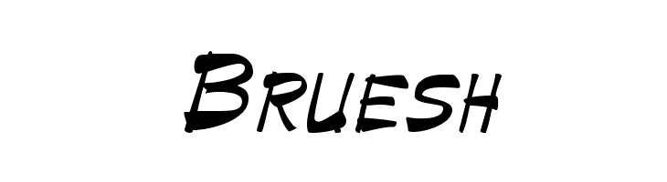 Bruesh  font caratteri gratis