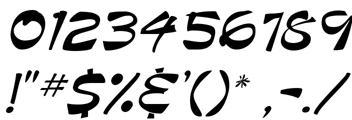 Bruesh Font OTHER CHARS