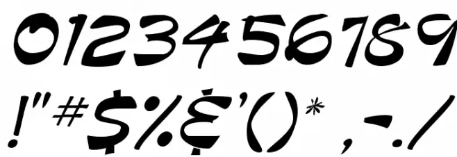 Bruesh Font OTHER CHARS