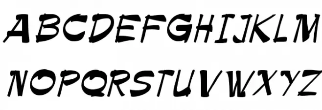 Bruesh Schriftart Groß