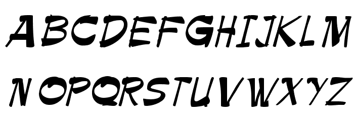Bruesh Font LOWERCASE
