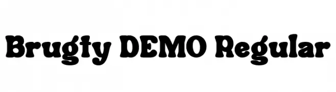 Brugty DEMO Regular  Frei Schriftart Herunterladen