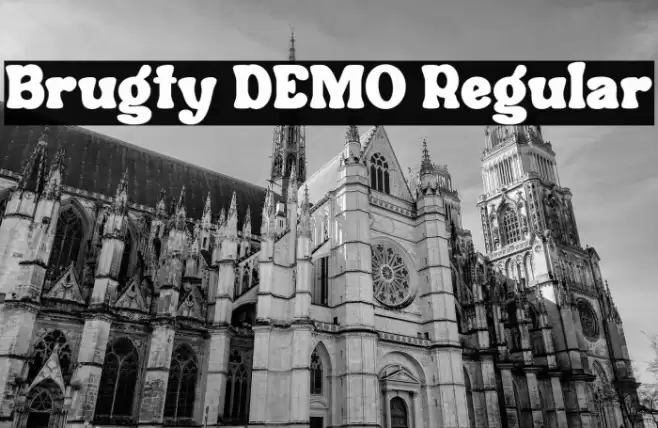 Brugty DEMO Regular Font examples