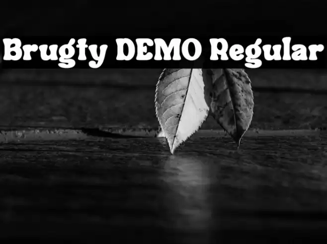 Brugty DEMO Regular Font examples