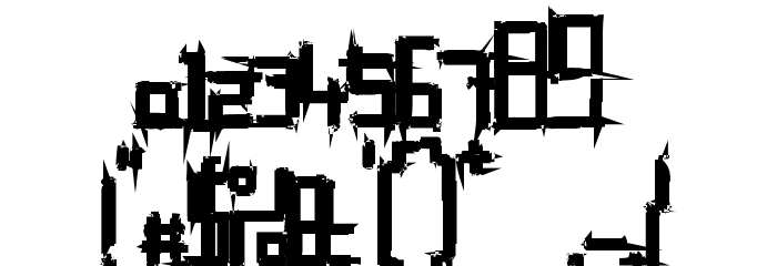 Bruised Fifty Font OTHER CHARS