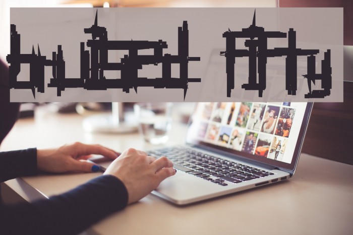 Bruised Fifty Font examples