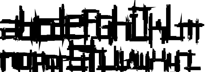 Bruised Fifty Font LOWERCASE