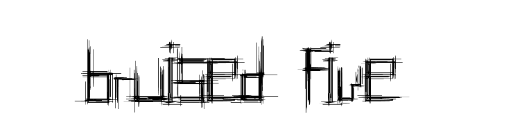 Bruised Five  フリーフォントのダウンロード