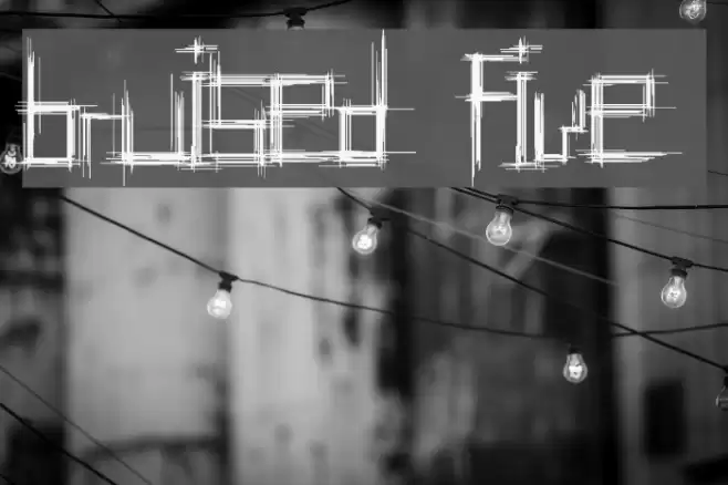 Bruised Five Font examples