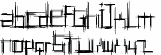 Bruised Five 字体 小写