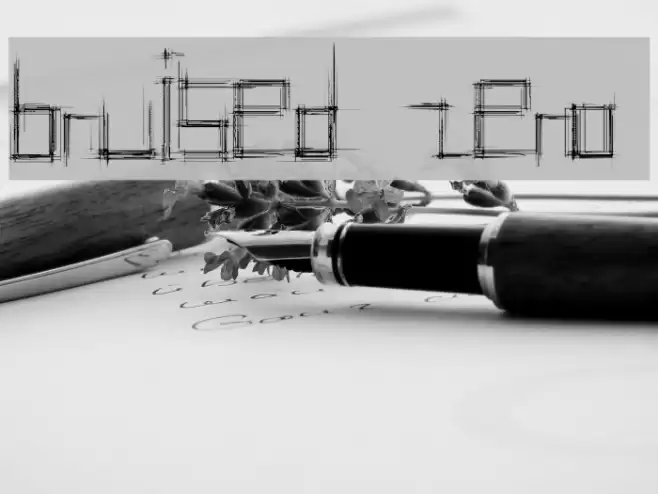 Bruised Zero Font examples