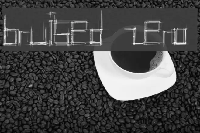 Bruised Zero Font examples