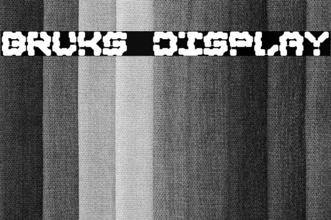 Bruks Display Caratteri examples