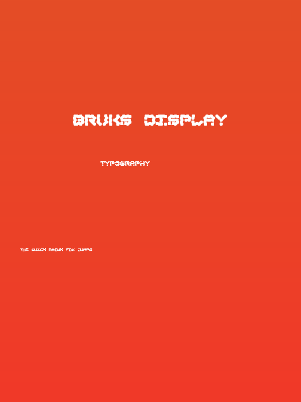 Bruks Display Poster