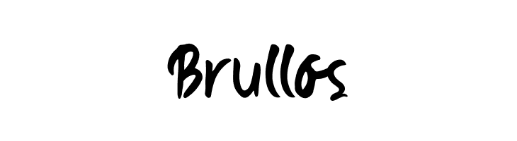 Brullos  フリーフォントのダウンロード