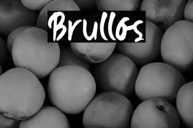 Brullos Font examples