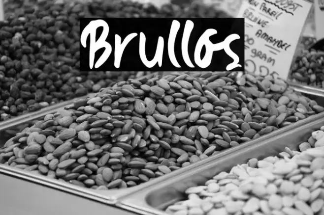 Brullos Font examples
