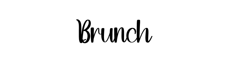 Brunch  免费字体下载