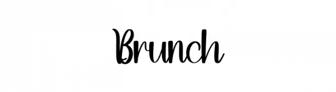 Brunch  Frei Schriftart Herunterladen