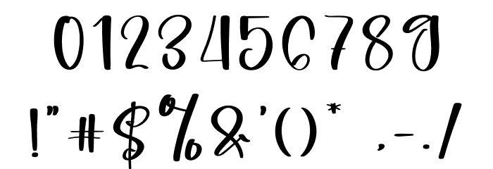 Brunch Font OTHER CHARS