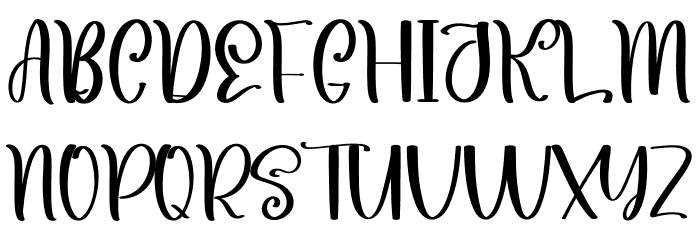 Brunch Font UPPERCASE