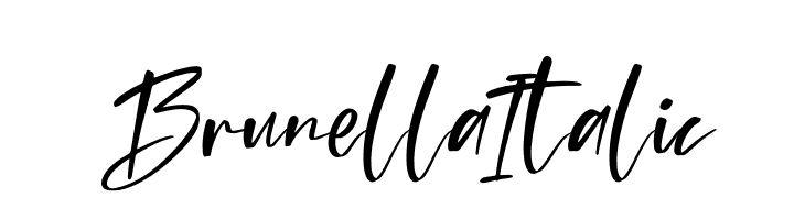 Brunella Italic  font caratteri gratis