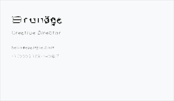 Brunöga Business Card