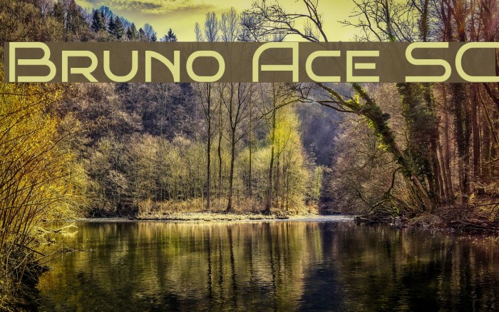 Bruno Ace SC Font examples