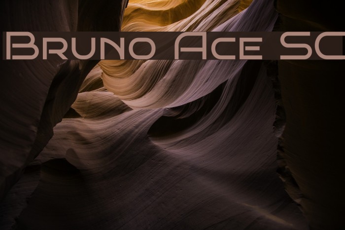 Bruno Ace SC Font examples