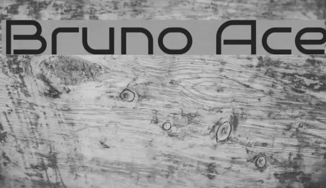 Bruno Ace Font examples
