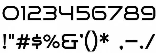 BrunoAce-Regular Font OTHER CHARS