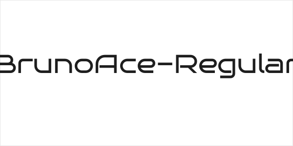 BrunoAce-Regular Logo
