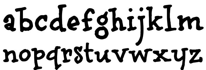 BrunoBook Font LOWERCASE