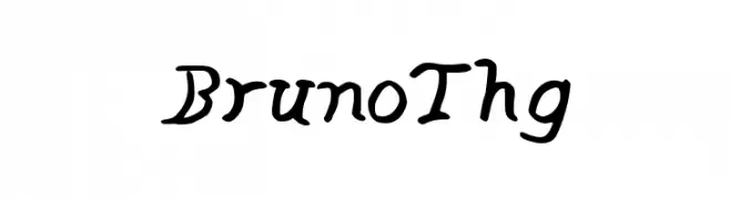 BrunoThg  Frei Schriftart Herunterladen