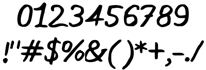BrunoThg Font OTHER CHARS