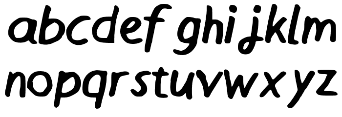 BrunoThgPlain Font LOWERCASE
