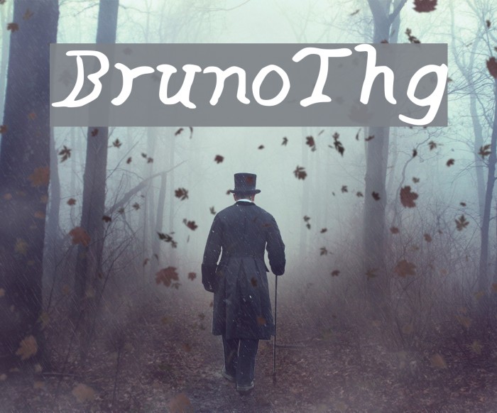 BrunoThg Font examples