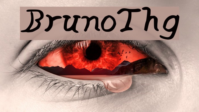 BrunoThg Font examples