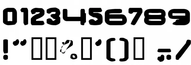 BrunstCaps Font OTHER CHARS