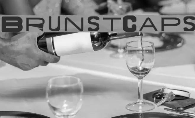 BrunstCaps Font examples