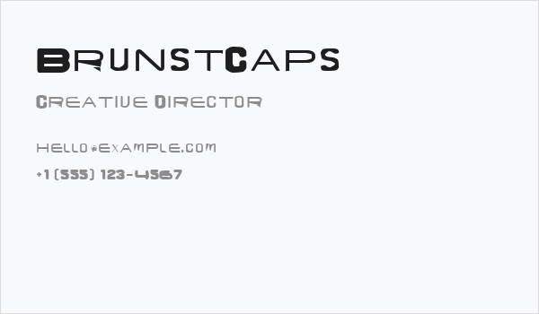 BrunstCaps Business Card